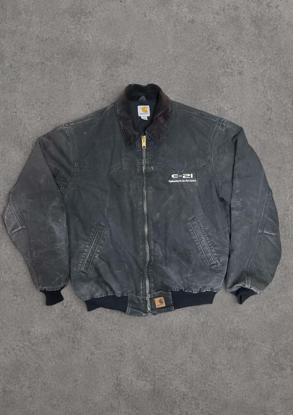 Vintage J14 BLK Santa Fe Carhartt jacket With embroidery